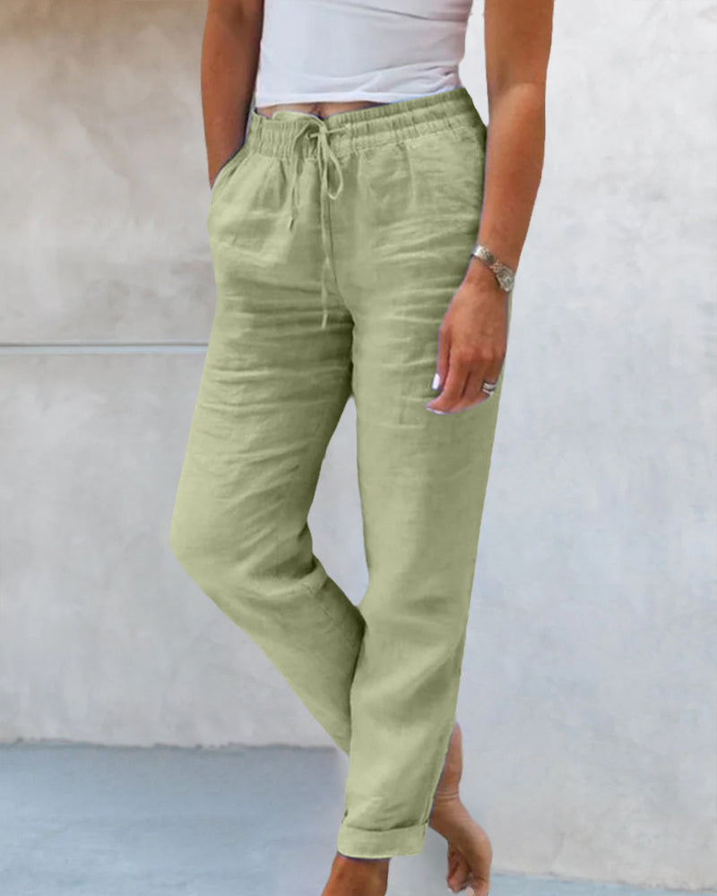 KL | Pantalones clásicos con cordón