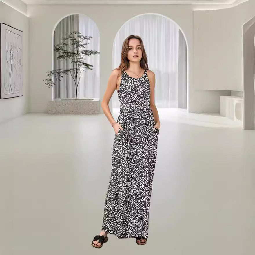 KL | Abito senza maniche con una stampa alla moda
