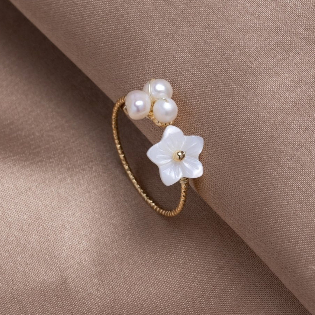 Oro Anillo elegante para toda ocasión