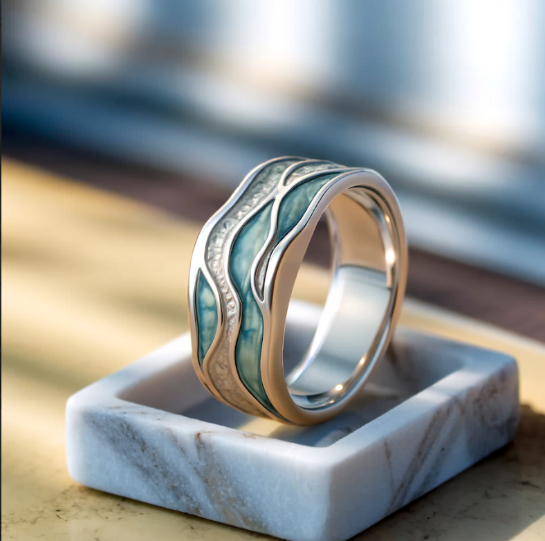 Plata Anillo elegante para toda ocasión