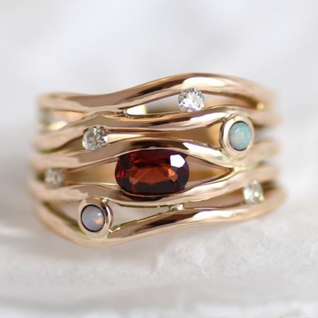 Oro Anillo romántico para momentos especiales