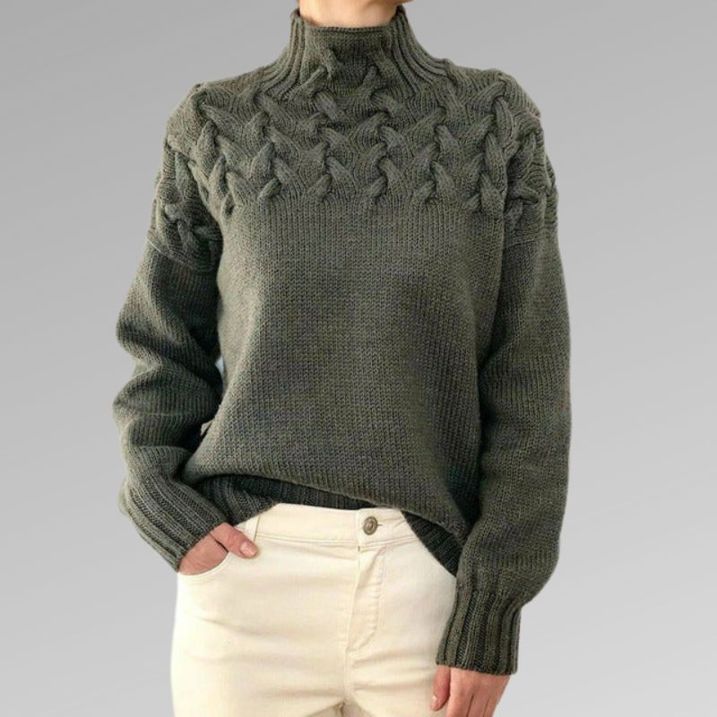 CM | Elegante y cálido jersey de cuello alto