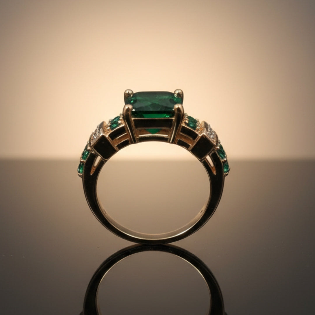 Oro Anillo impresionante para uso diario