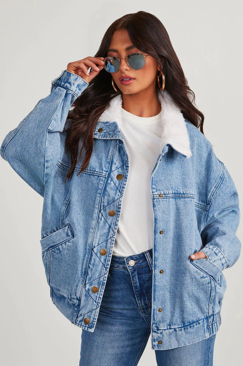 CM | Chaqueta vaquera oversize para mujer