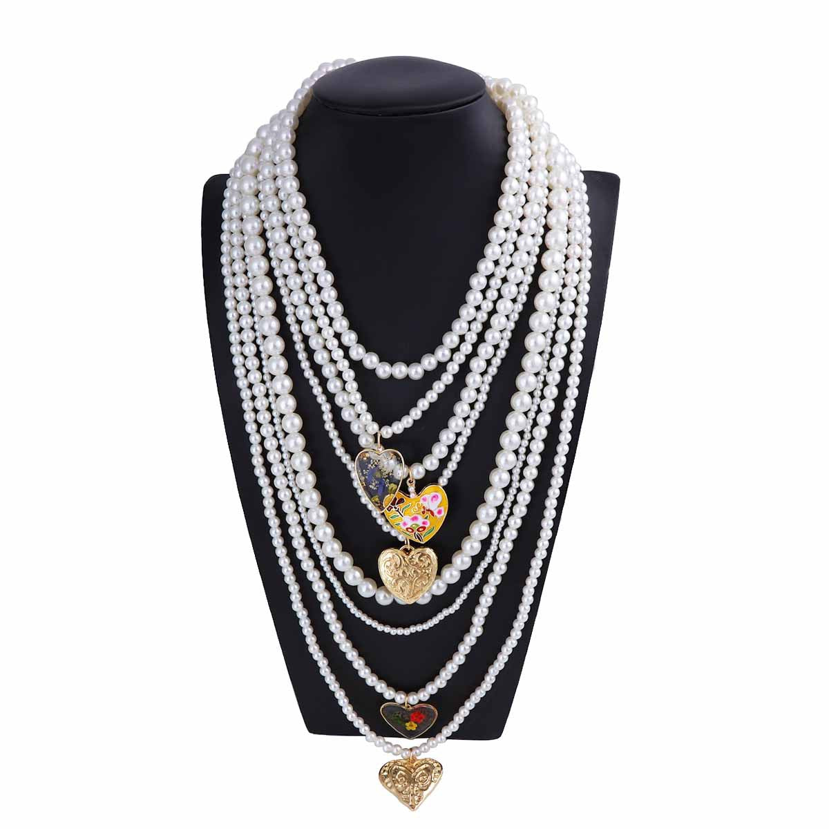 Perla Collar hermoso con estilo único