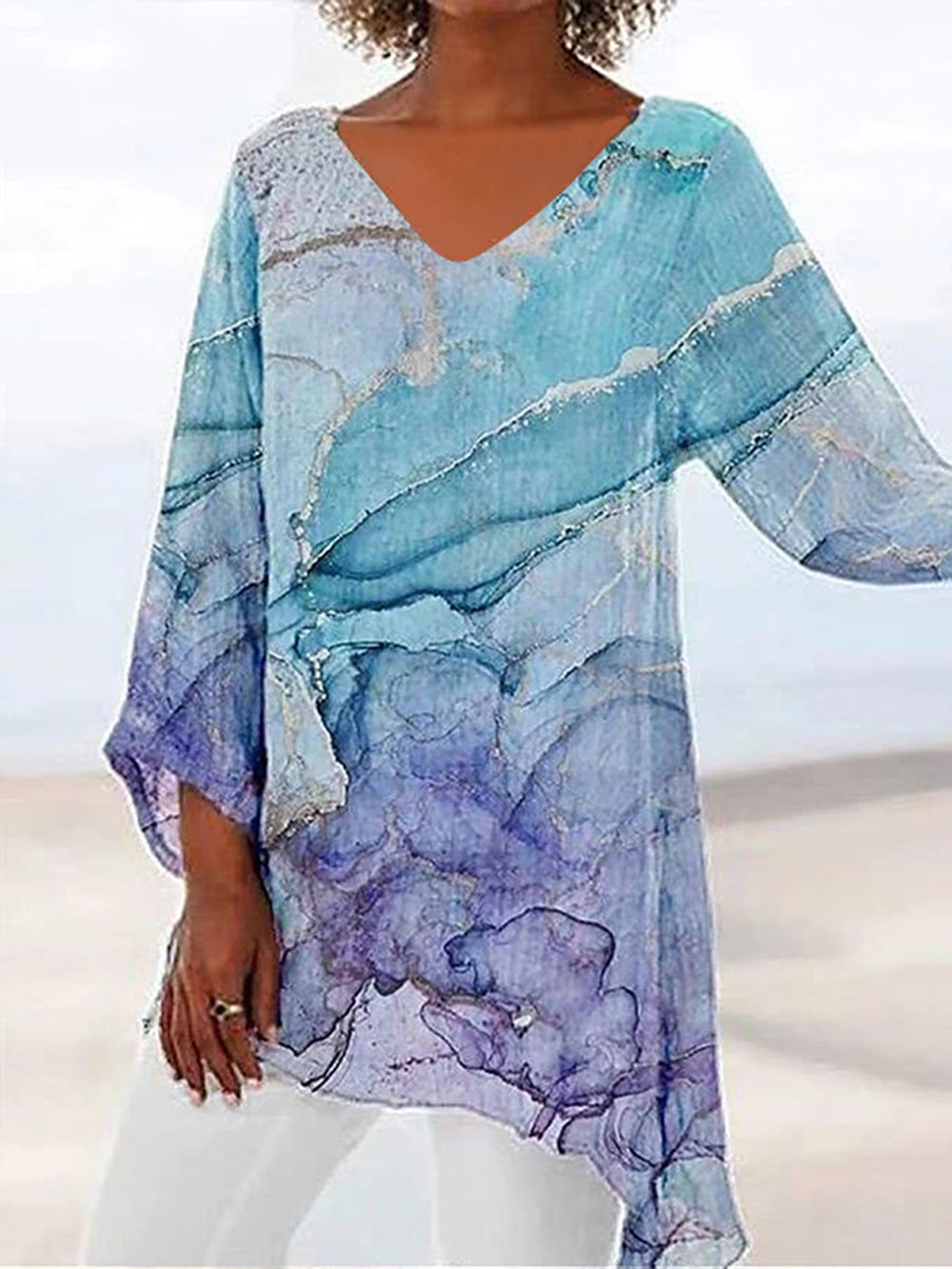 KL | Blusa de invierno sencilla y elegante