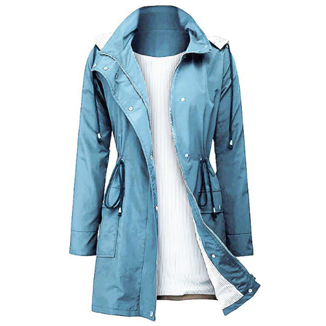 CM | Chaqueta impermeable con capucha y botones