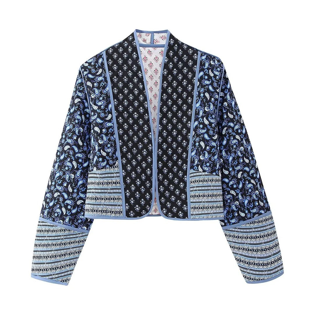 CM | Chaqueta retro con estampado floral