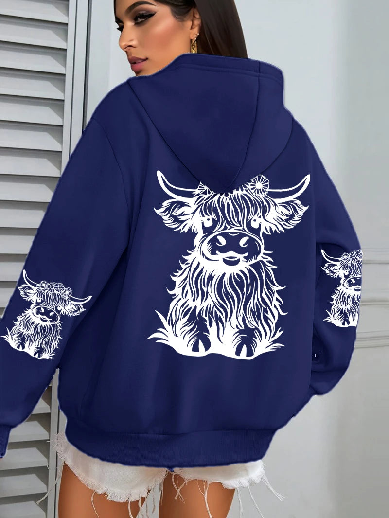 Lujoso y elegante Sudadera con capucha