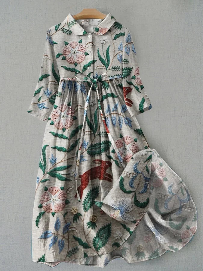 KL | Maxi vestido floral con botones