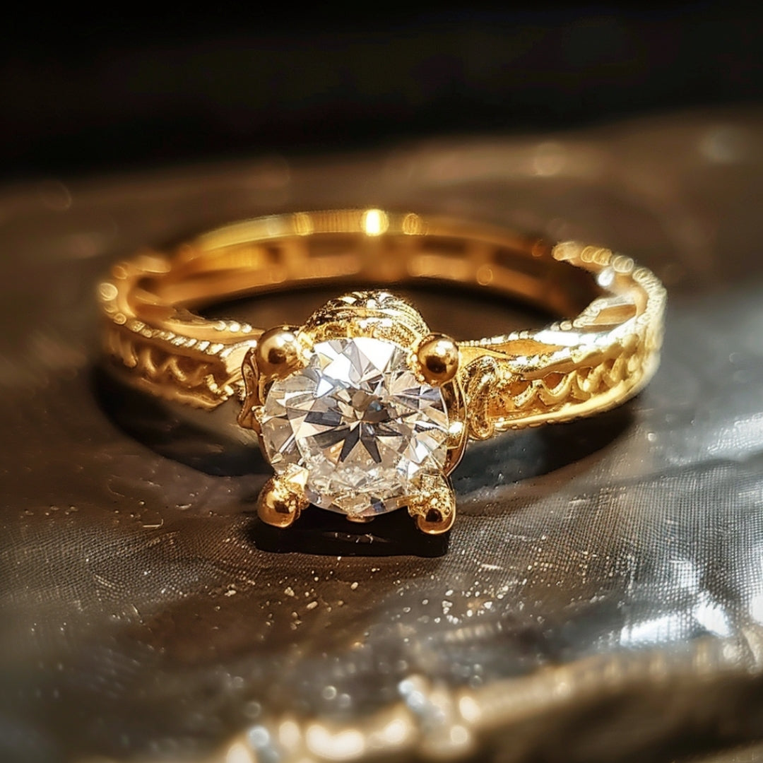 Oro Anillo encantador para cualquier ocasión