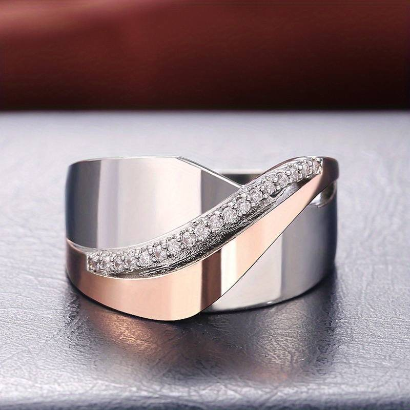 Oro Anillo hermoso con estilo único