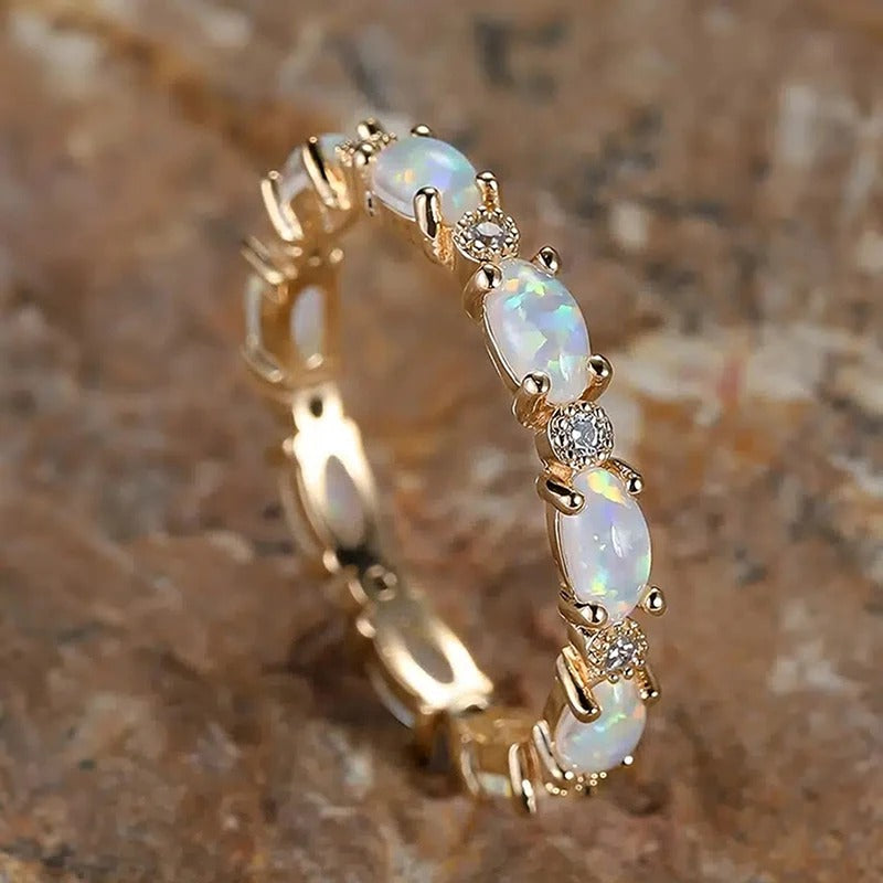 Oro Anillo elegante para toda ocasión