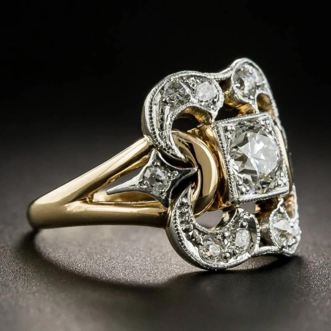 Oro Anillo encantador para cualquier ocasión
