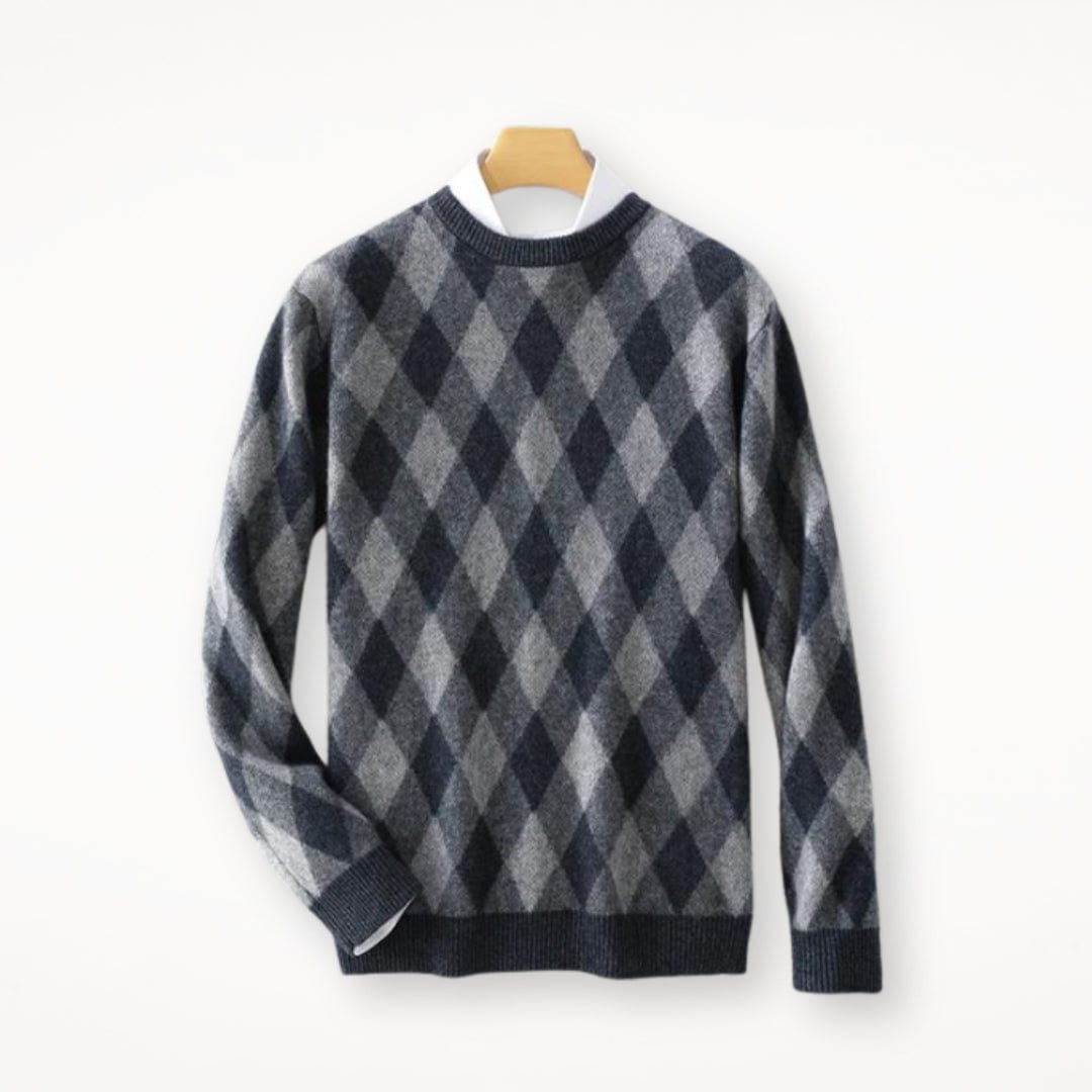 CM | Jersey de lana de colores con cuello en O 2024