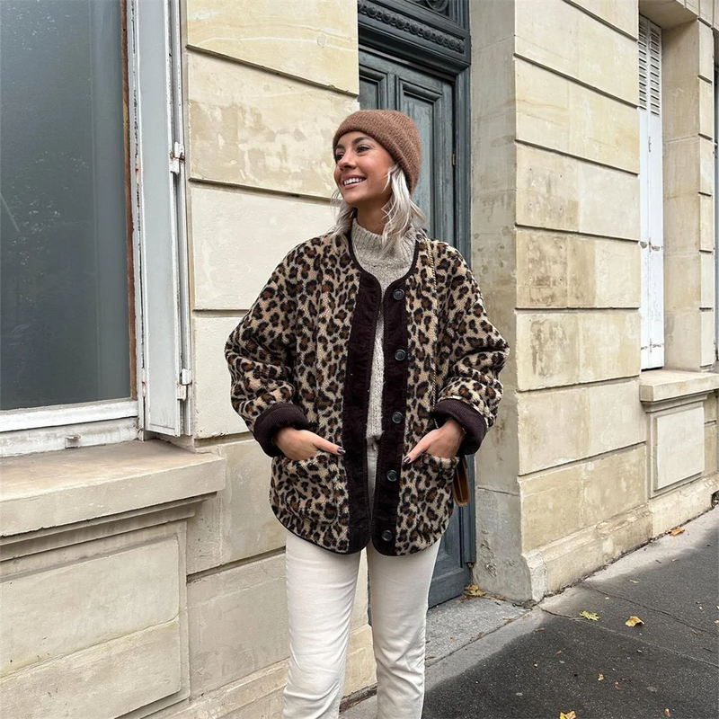 CM | Chaqueta estampada Chic para mujer