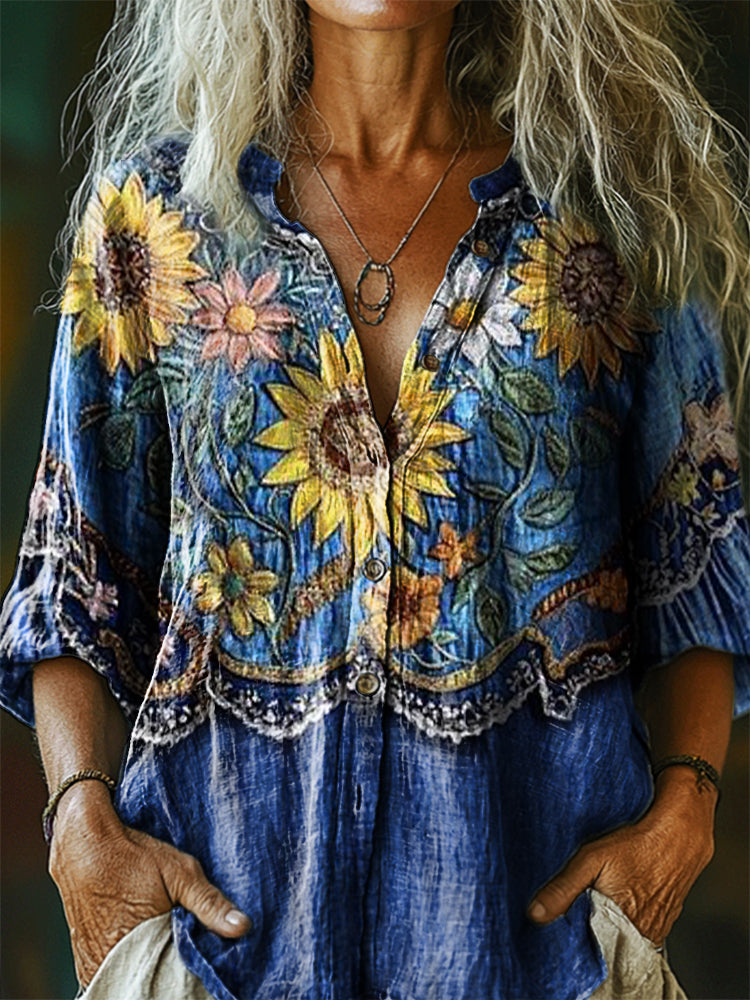 Camisa de inspiración vintage