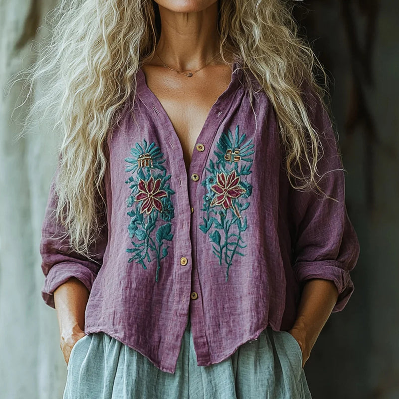 Camisa de estilo vintage atemporal