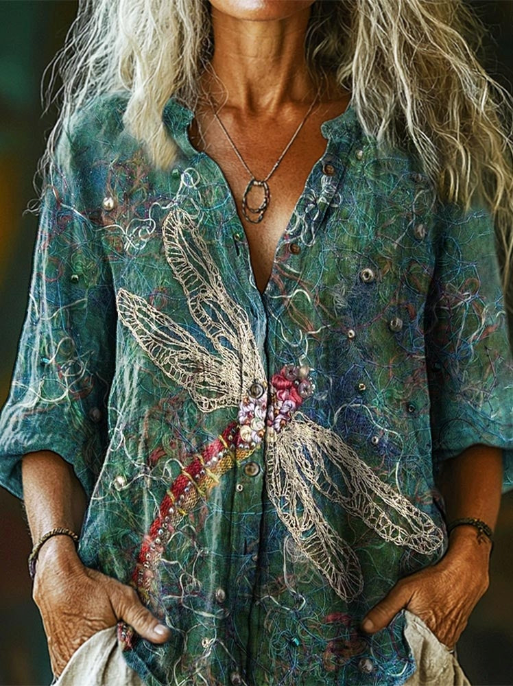 Camisa bellamente confeccionado
