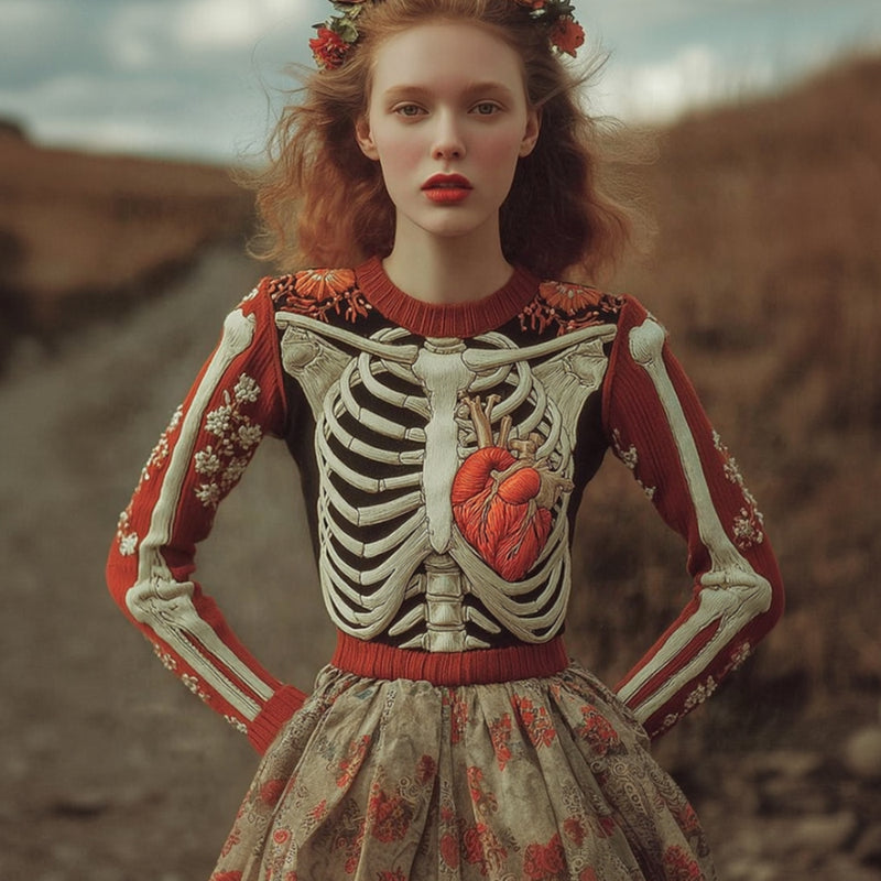 Suéter de inspiración vintage