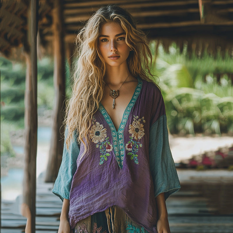 Camisa de estilo vintage atemporal