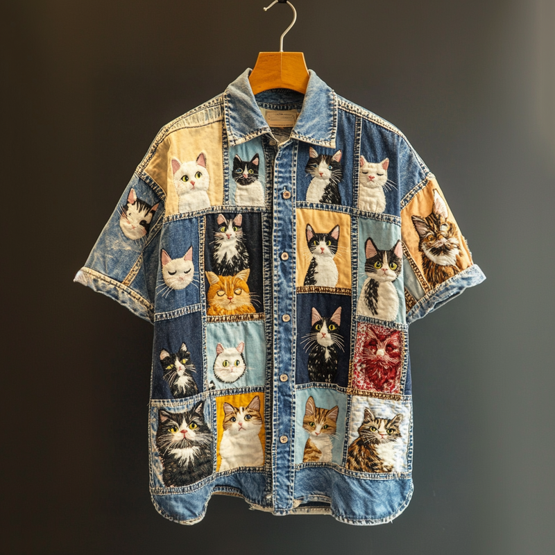 Camisa de estilo vintage atemporal