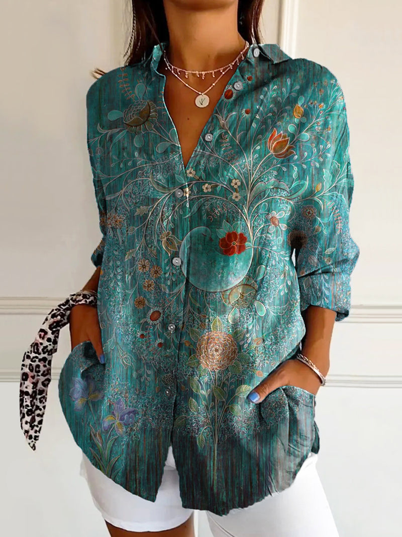 Camisa de estilo vintage atemporal
