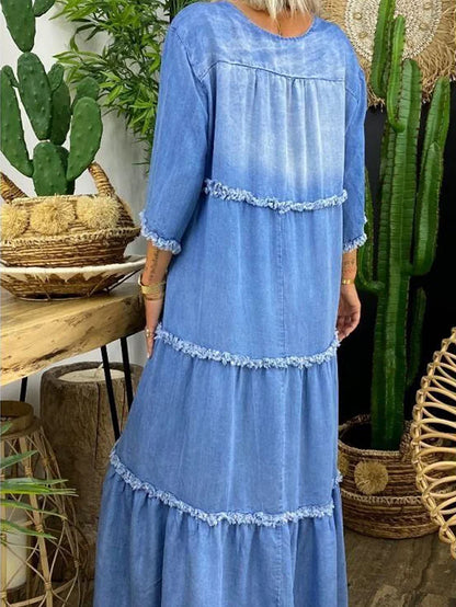 KL | Maxi vestido con escote en V