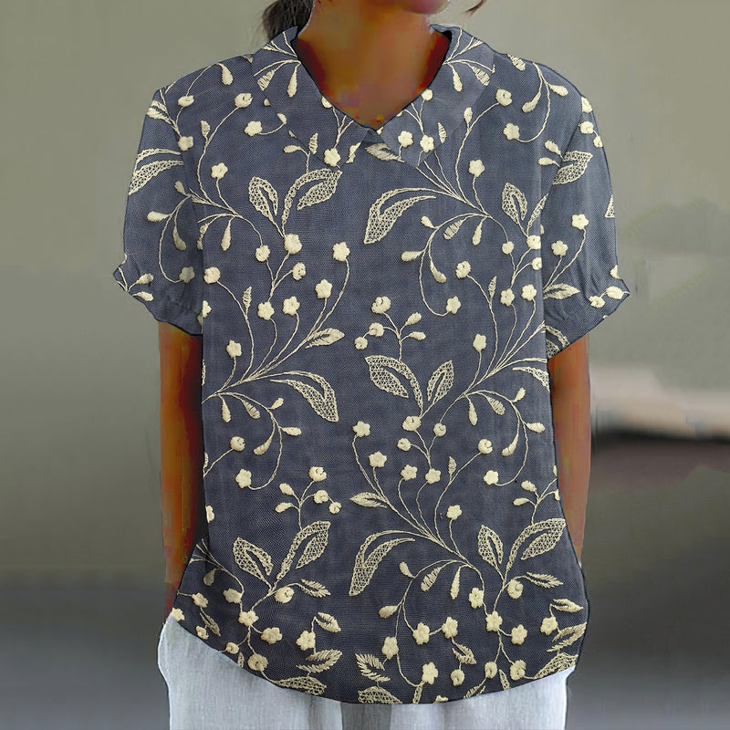 Camisa de estilo vintage atemporal