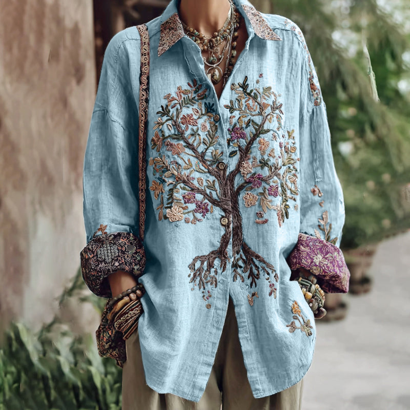 Camisa de estilo vintage atemporal