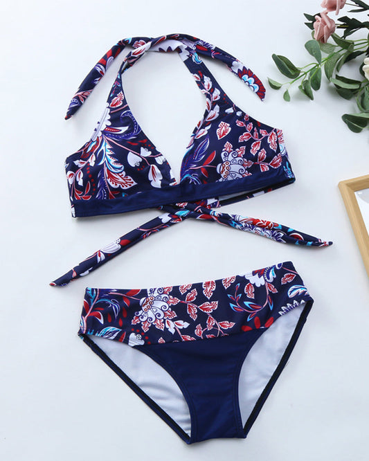 KL | Conjunto de bikini con estampado floral