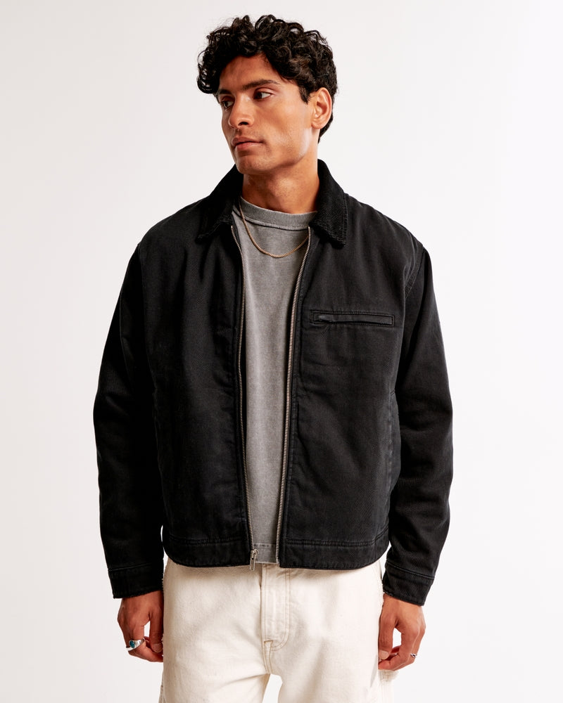 CM | Chaqueta de trabajo corta con cremallera