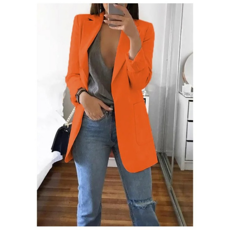 CM | Elegante blazer con bolsillos para mujer