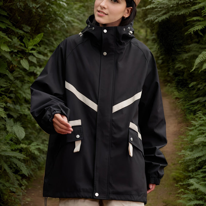 CM | Chaqueta impermeable ligera con capucha