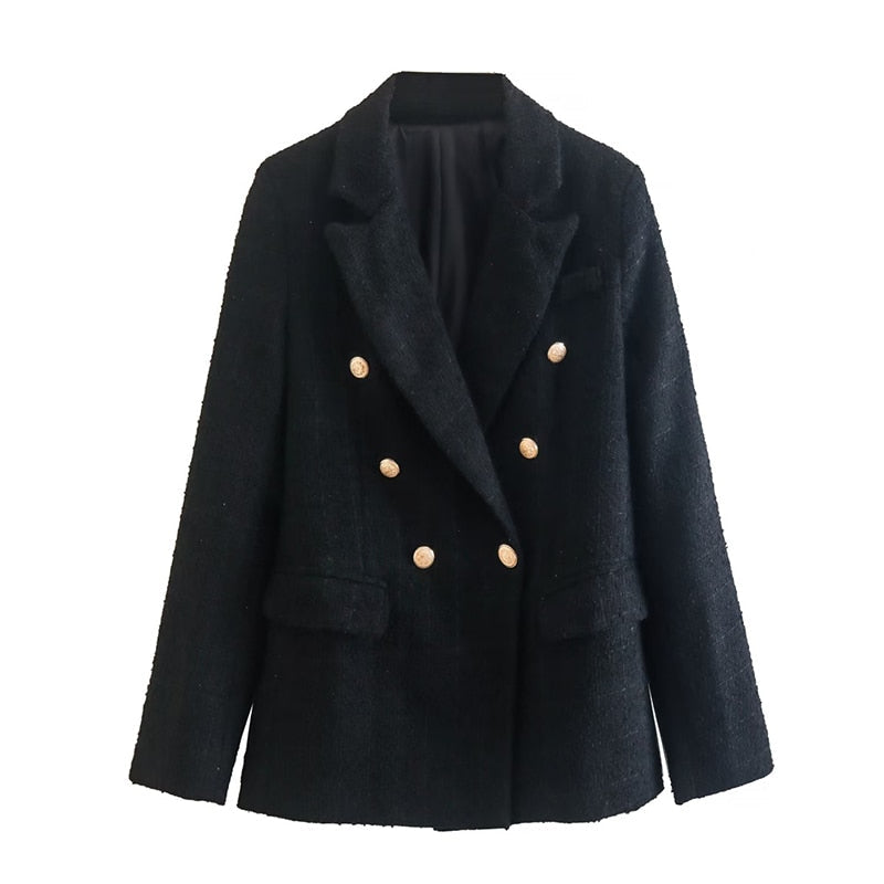 CM | Blazer de doble botonadura para mujer