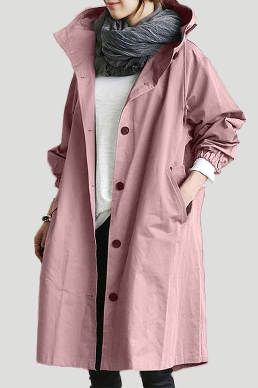 CM | Chaqueta impermeable con capucha para mujer