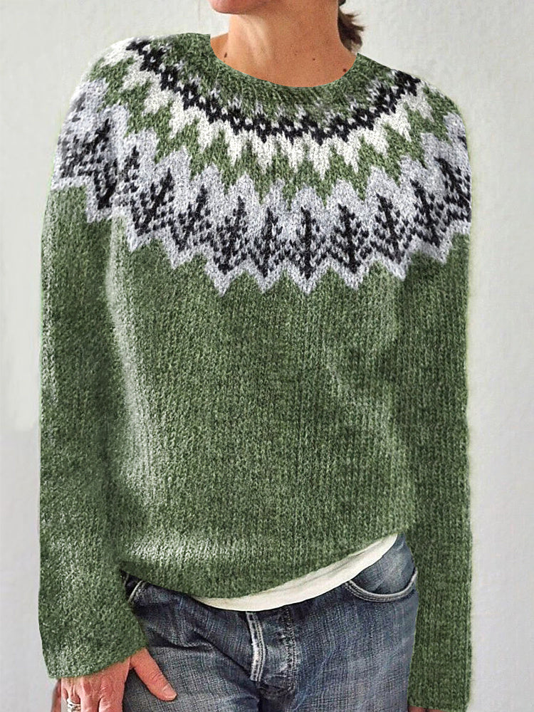 Suéter de inspiración vintage