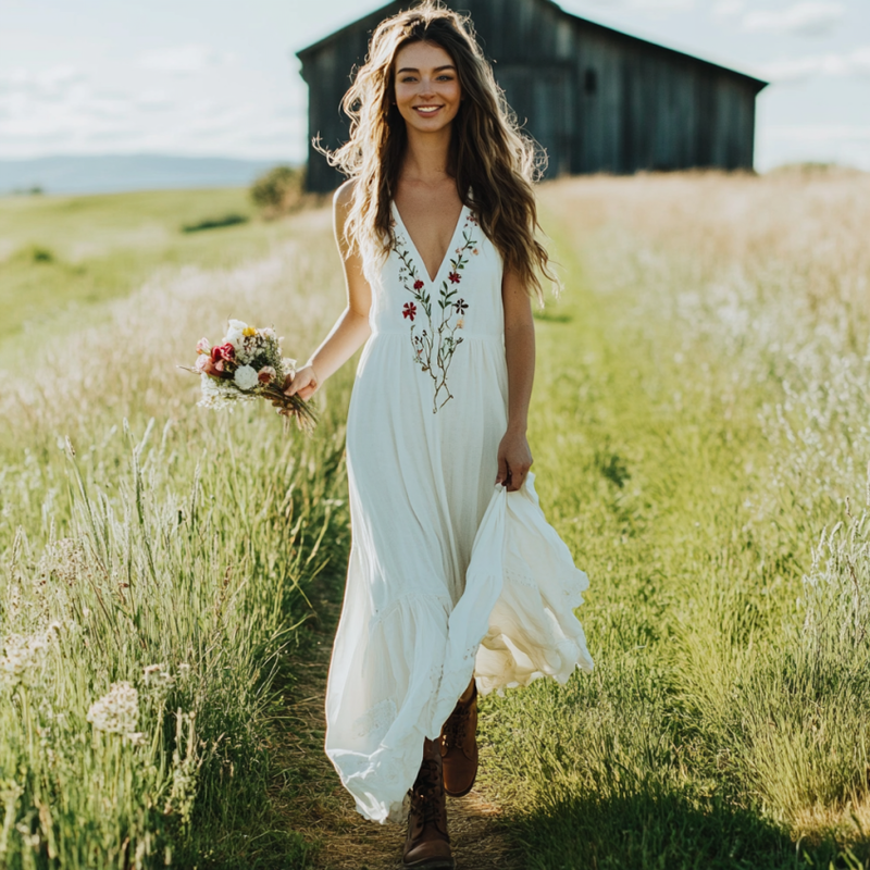 Vestido de estilo vintage atemporal