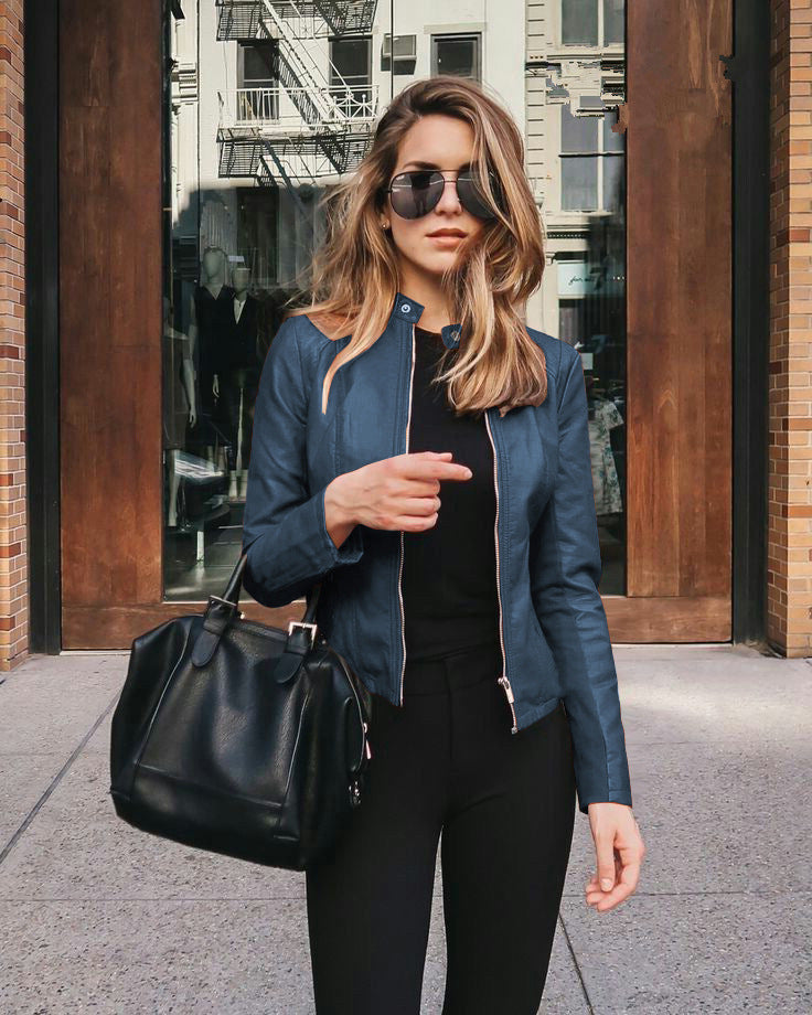 CM | Elegante chaqueta con cremallera para mujer