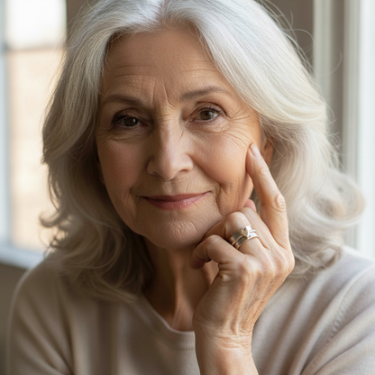 Oro Anillo elegante para toda ocasión