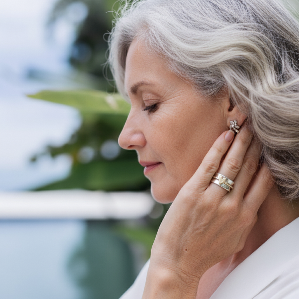 Oro Anillo elegante para toda ocasión