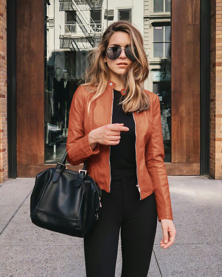 CM | Elegante chaqueta con cremallera para mujer