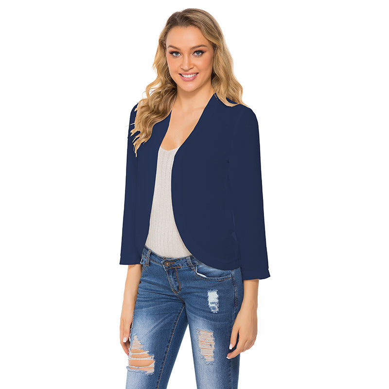 CM | americana informal de manga larga, abierta por delante