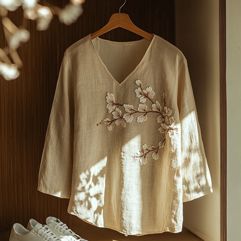 Blusa de estilo vintage atemporal