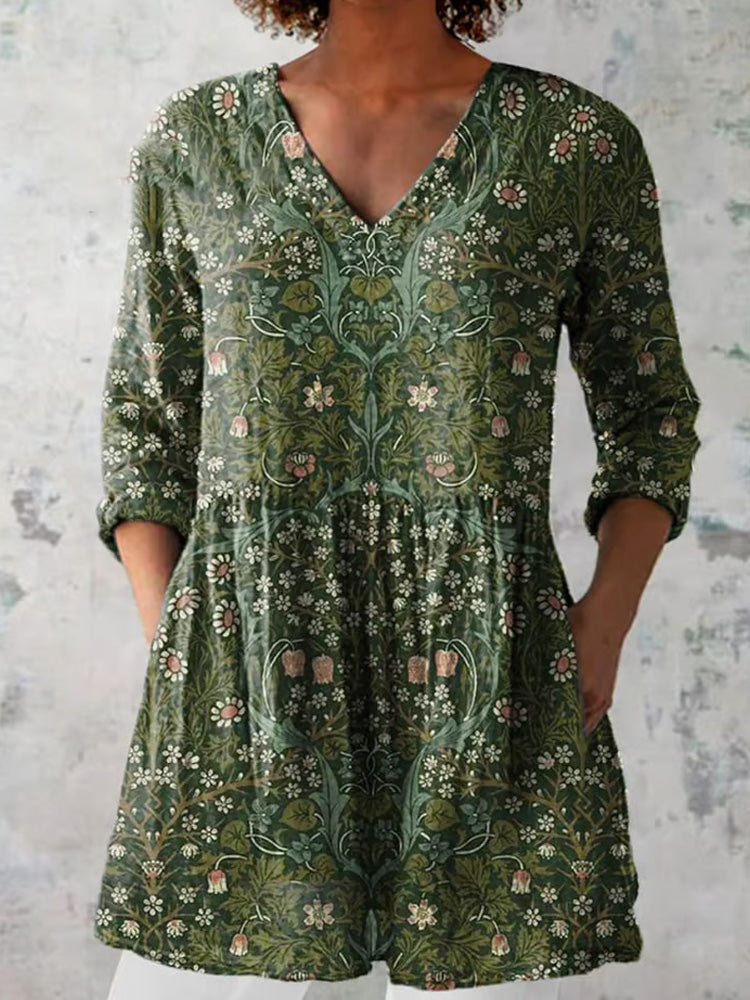 Blusa de estilo vintage atemporal