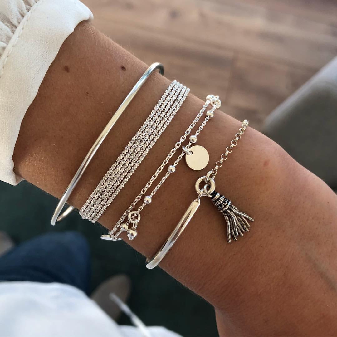 Plata Pulsera romántico para momentos especiales