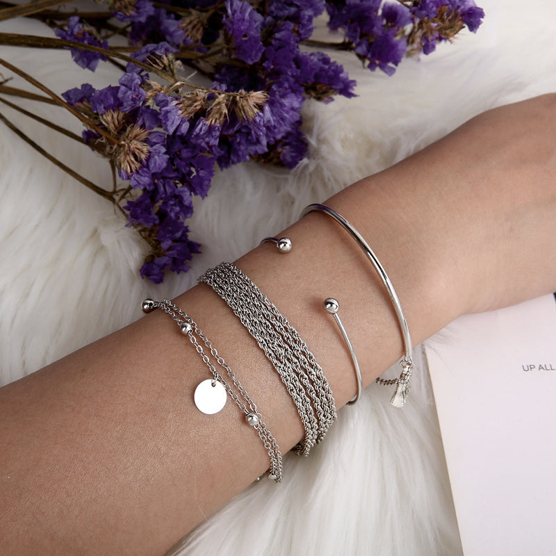 Plata Pulsera romántico para momentos especiales
