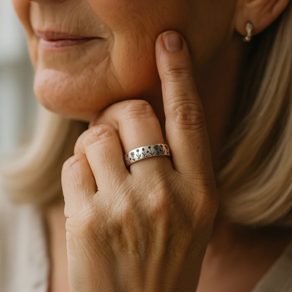 Anillo clásico con encanto atemporal