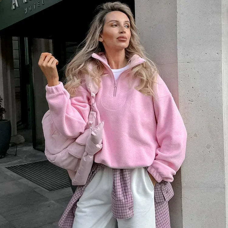 CM | Jersey polar con media cremallera