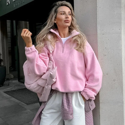 CM | Jersey polar con media cremallera